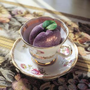 Marzipan in teacup for Sweet Greetings